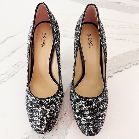 Michael Kors Sabrina Chain Heel Tweed Pumps - Picture 5 of 15